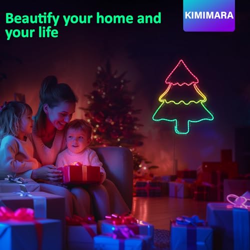 Neon LED Strip 3 m – RGB Neon LED Streifen mit App-Steuerung, Musik-Sync & DIY-Lichteffekten, Flexibles Lichtband für Wohnzimmer, Schlafzimmer, Wand- & Gaming-Deko, Gaming Zubehör