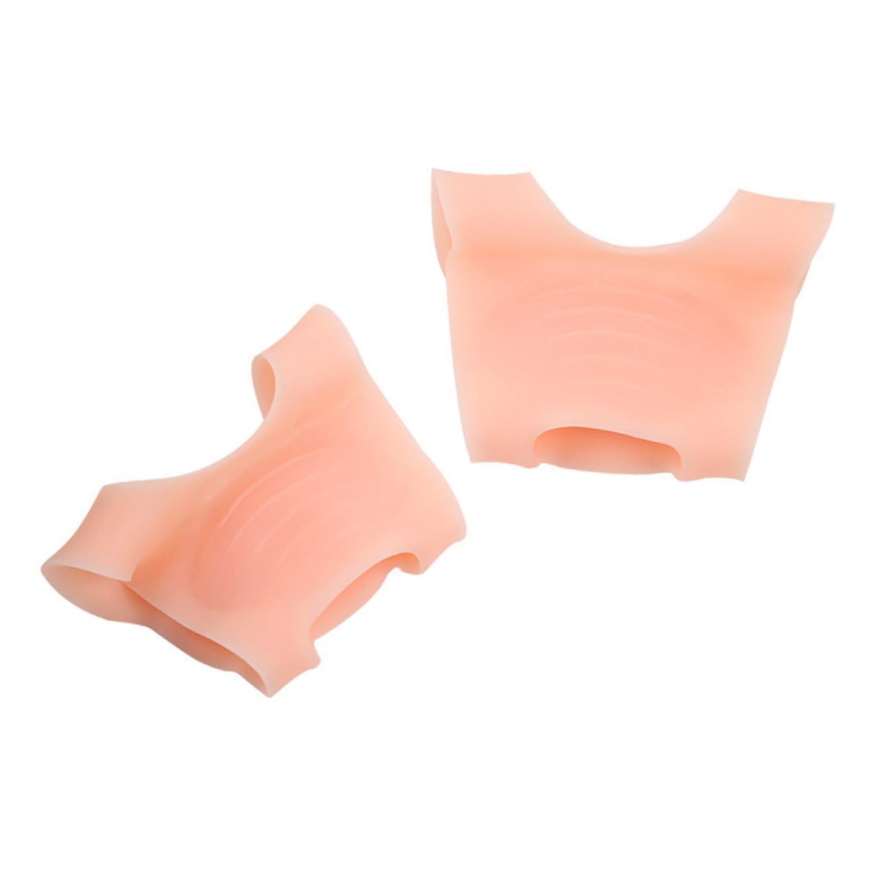 2 Pairs Silicone Arch Support Bandage Flat Foot Inserts for Men Women Skin Color White Cushioned Insoles with Breathable Design for Relief and Arch Correction - Image 1 of 9