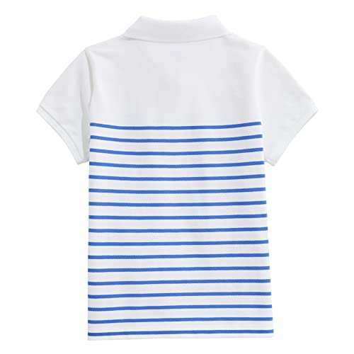 vineyard vines Girls' Breton Stripe Heritage Polo2