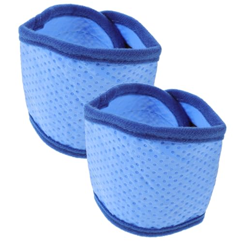 MUELODSIC 2 Stück Selbstkühlendes Hundehalsband mit Eisfüllung Atmungsaktives Kühles Bandana für Sommer Temperaturregulierendes Haustier kühlhalstuch Angenehmer Hitzestress