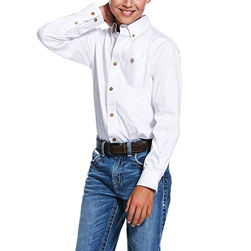 Ariat Boys' Solid Twill Classic Fit Shirt
