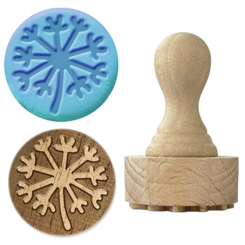 OLYCRAFT tampon de madera 2.7cm dandelion shape tampón redondo con sello de arcilla sello de maderas con sellos de maderas natural tampón redondo de cerámica sellos pequeño para hacer tarjetas