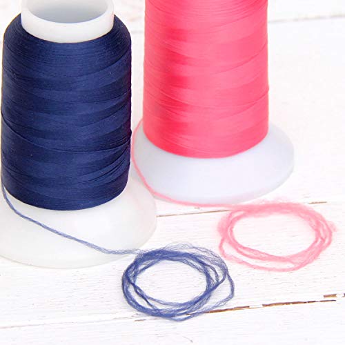 Threadart Wooly Nylon Thread - 1000M Spools - Color 9228 - Black - Serger Sewing Stretchy Thread - 50 Colors Available #TOP3