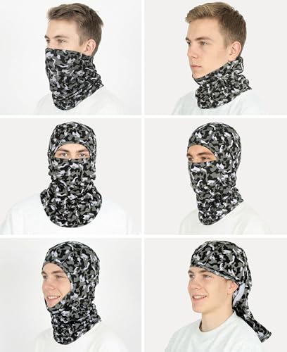 Image of BOCOMAL FR Face Mask Flame Resistant Balaclava 5.5oz Lightweight Arc Rated Helmet Liner Covering Hood for Welding