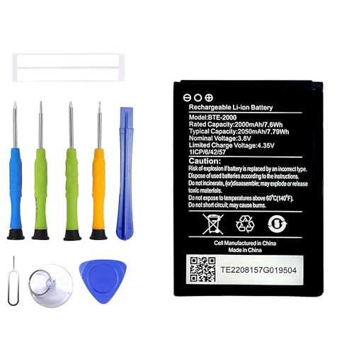 ERYNK BTE-2000 Rechargeable Battery CAT S22 4G LTE Flip