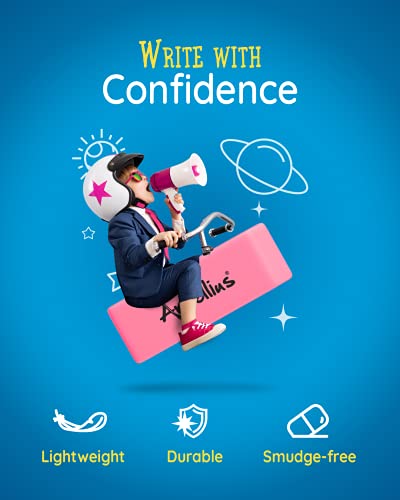 Pink Erasers Pack of 100 - Large Size, Latex & Smudge Free - Bulk School Supplies for Classrooms, Teachers, Homeschool, Office, Art Class, and More! 2