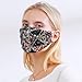 Sparkly Sequins Mouth Masc Fashion Designer Glitter Cotton Face Cover With Adjustable Ear Loops Reusable Masquerade Party Nightclub Rave Festival Sequins Face Covering (Mixed color black)