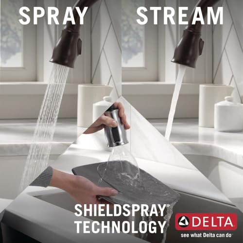 Delta 9178-RB-DST Leland Single Handle Pull-Down Kitchen Faucet, Venetian Bronze By Delta Faucet - 8