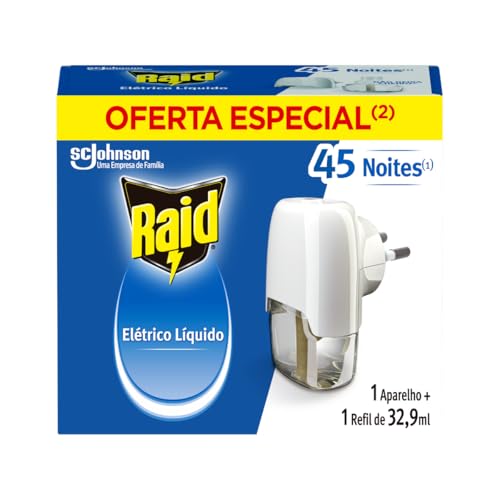 Raid Repelente Elétrico Líquido Anti Mosquitos 1 Aparelho + 1 Refil De 32 9 Ml Raid Repelente Elétrico Líquido Anti Mosquitos 1 Aparelho + 1 Refil De 32 9 Ml