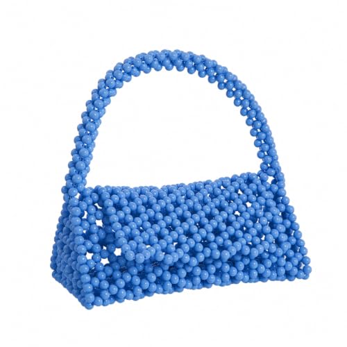 Image of YUSHINY Candy Color Acrylic Beaded Hollow Handbag Evening Clutch Triangle Bags for Wedding Party | Acrylic