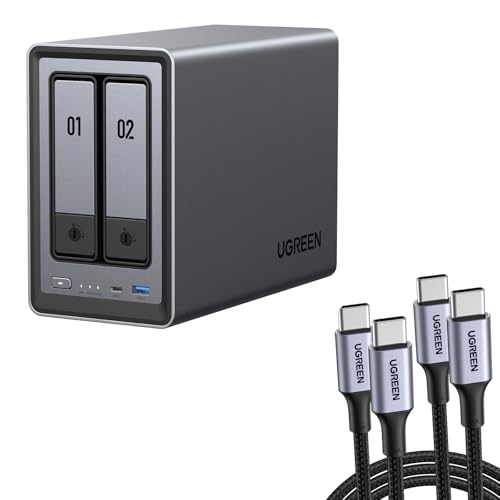 UGREEN NASync DXP2800 2-Bay NAS mit 100W USB C Kabel (Diskless)