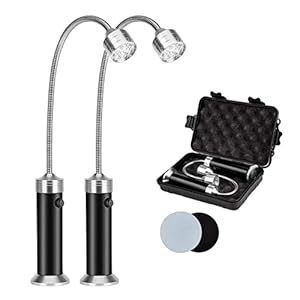 Magnetic Grill Light for Barbecue: Grill Lighting for Outdoor BBQ – Grilling Gifts for Men, Waterproof Heat Resistant Grill Accessories | 2 Pack Black