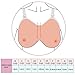 Vollence B Cup Realistic Strap on Silicone Breast Forms Enhancer Boobs No Bra Need for Cross dresser