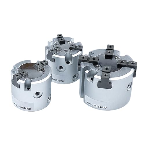 Vérin pneumatique rotatif MHS3 16D double action pour bras robotisé - 2