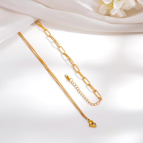Image of Rubans Demi Fine Stainless Steel Pendant Chain Daily Gift for Women & Girls