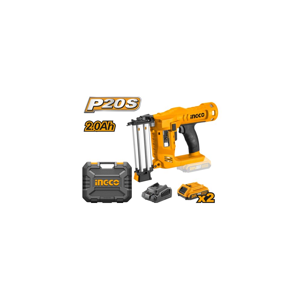 CHIODATRICE A BATTERIA 20V CON 2 BATTERIE E CARICABATTERIA - CON VALIGETTA - INGCO CBNLI2002