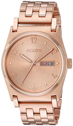 Nixon Women's 'Jane' Quartz Metal and Stainless Steel Watch, Color:Rose Gold-Toned (Model: A954897-00)