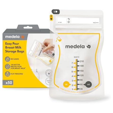 Medela Easy Pour Breastmilk Storage Bags, 50pcs Cover