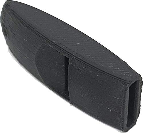CERO ® 3D Printed Extremely Very Loud Whistle 120Plus dB, Painfully Loud (Black PLA Plastic)