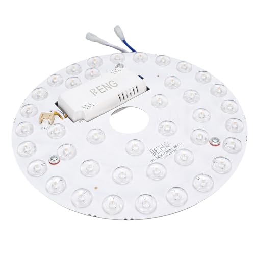 Odorkle Ventilador de Techo de 7,1 Pulgadas y 18W, Luz LED de Repuesto de Aluminio para PC 3CCT 3000K 4200K 6500K, Se Adapta a la Lámpara de Pared con Ventilador