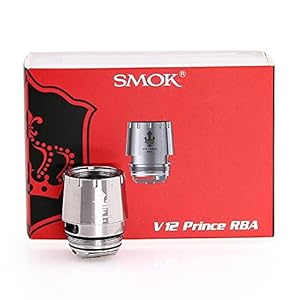 Authentique SMOK TFV12 Prince RBA pour TFV12 Prince Tank – 0,25 Ohm (1 pièces) résistance RBA pour TFV12 Prince cigarette électronique avec PEACEVAPE™ Vape Band