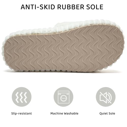 WateLves Cute Bow Slippers for Women Memory Foam Corduroy Open Toe Slide Slippers Ladies Cross Band House Shoes for Indoor Outdoor4