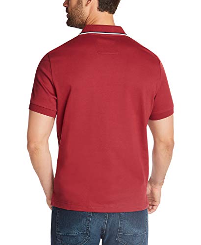 Image of Nautica Men's Classic Fit Short Sleeve Dual Tipped Collar Polo Shirt