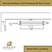 Dynasty Hardware Door Closer, Grade 1 Heavy Duty Commercial Hydraulic Closer, Self-Closing, Adjustable Spring Size 3-6, ADA Compliant, Surface Mount, Sprayed Duronotic Bronze, Series 1636