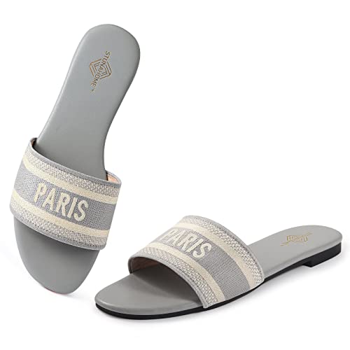 Image of STUNAHOME Summer Flat Sandals for Women Fashion slide Sandals Womens