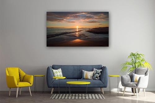 Impression sur Toile Paysage Mer Décoration Murale Nature Format 30x54 - 4
