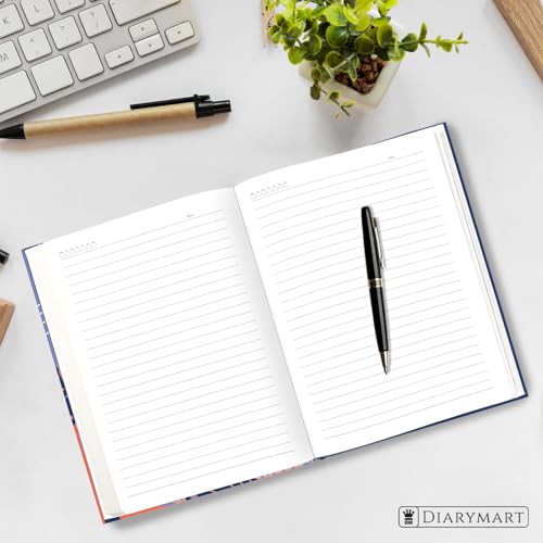 Image of Hard Bound Notebook for Girls & Women | A5 Ruled Journal | 192 Pages | 80 GSM Premium Paper | Designer Laminated Cover | Ribbon Bookmark | Notebook for School, College, Office, Journaling & Note Taking (DM4003)