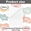 A4 Sticker Paper Labels, ADERTOS 30 Sheets Printable Vinyl Stickers Paper Clear Sticker Printer Paper Self-Adhesive Vinyl Inkjet Film Decal for Inkjet & Laser Printers - Clear, 297 x 210 mm #1