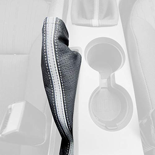 RedlineGoods ebrake Boot Compatible with Ford Focus Mk2 US 2008-11. Tailor Made - not Universal. Genuine top-Grade Italian Red Leather with Black Thread