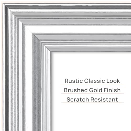 Image of upsimples 5x7 Picture Frame, Vintage Frames Decor, 1Pack Silver | Fit 4x6 and 5 x 7 Photo, Wall or Tabletop Display, Antique-style Decoration, Rustic Farmhouse Decor, For Weddings