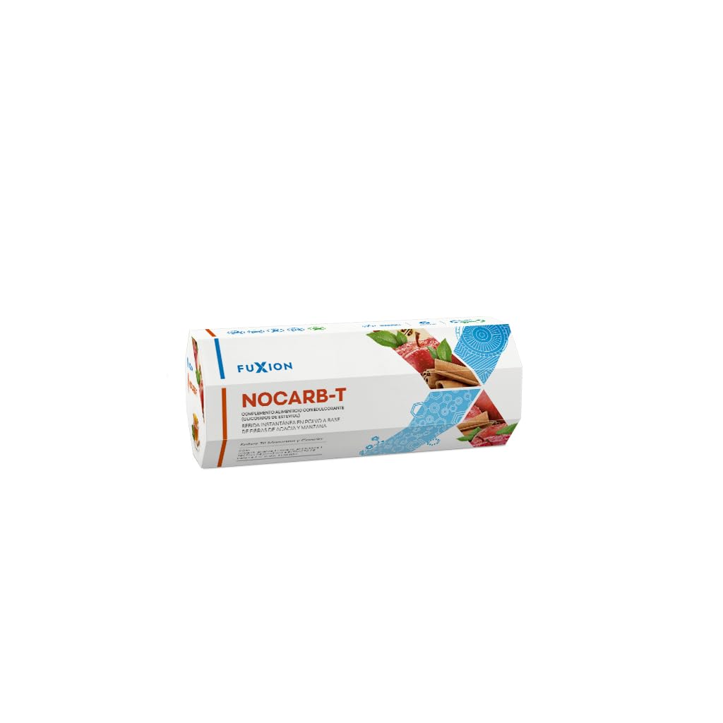 NOCARB T Té de Fibras Solubles, Yacon, Manzana, Canela y Green Tea. Te divina solucion para Control de Azúcar y Carbohidratos. Infusiones sin azucar. Tea bags de 5g (Pack 1, 35, gramo)