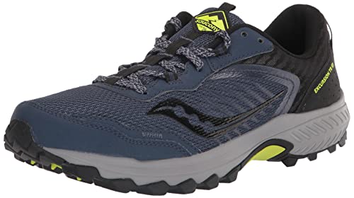 Saucony Men's Excursion TR15 Trail Running Shoe, Space/Alloy, 11.5 -  S20668-16-400