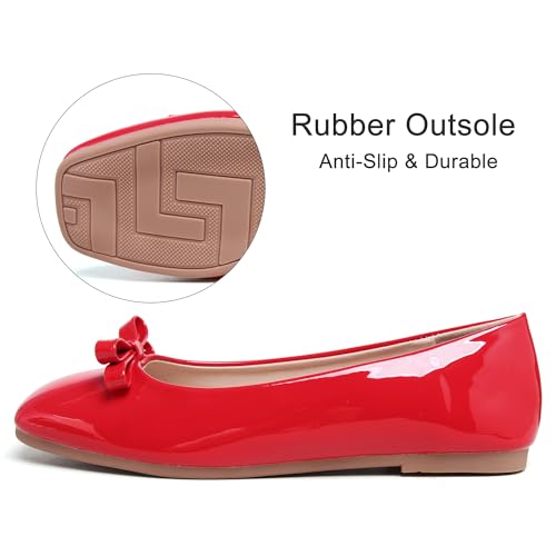 Image of Dear Time Women's Casual Foldable Ballet Flats Square Toe Ballerina Flats Shoes Comfortable