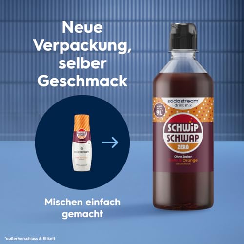 Sodastream drink mix Schwip Schwap Zero Zucker – zuckerfreier Sirup für gesprudeltes & stilles Wasser, 4er Pack (4 x 440 ml), ergibt bis zu 9L Fertiggetränk 3