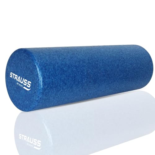 Strauss Foam Roller for Back and Body Pain|High Density Foam Roller for Exercise in Gym, Home|Back Roller for Muscle Recovery Massage Roller for Stretching, 30 to 45cm, (Multicolor)