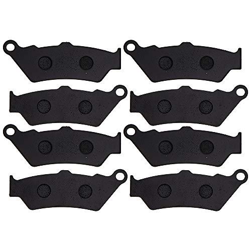 Image of NICHE Brake Pad Set for Harley-Davidson Street 500 BMW F650ST K1600 Front /Rear Semi-Metallic 4 Pack