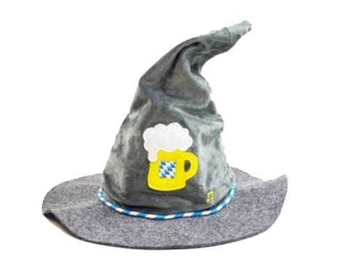 Preisvergleich Produktbild Seppelhut Oktoberfest bayern Hut blau weiß Trachtenhut mit Musik