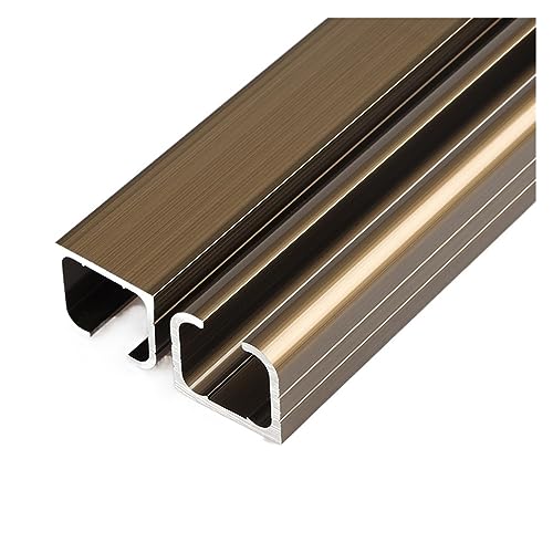 Kit de herrajes para puerta de granero, Partición plegable de puerta corrediza 2,5 espesor, herrajes for puertas corredizas granero, riel colgante madera Suave y silencioso(2.5Thick,1.0m)