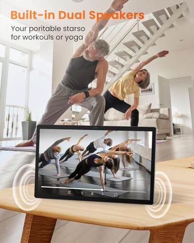 Image of 15.6 Inch Android 14 Tablet, Octa-Core Long Battery Large Tablets | 15.6 inch FHD screen, 8GB+256GB 2TB expand, Helio G99 8-core CPU, 12000mAh battery, Great for home, office, movie, business
