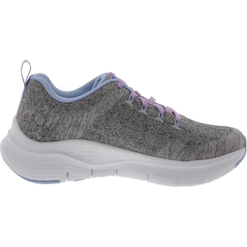 Image of Skechers Sport Arch FitComfy Wave Womens Sneaker 6 BM US CharcoalLavender
