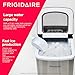Frigidaire Compact Countertop Ice Maker, Makes 26 Lbs. of Bullet Shaped Ice Cubes Per Day, Silver Stainless