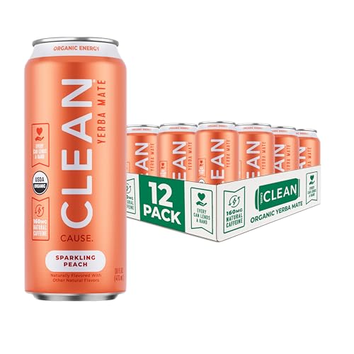 CLEAN Cause Peach Yerba Mate