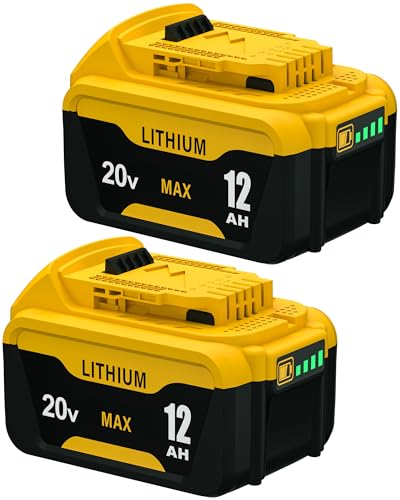 HOCHSTERN Replacement for Dewalt 20V Max Battery 12.0Ah 2Pack