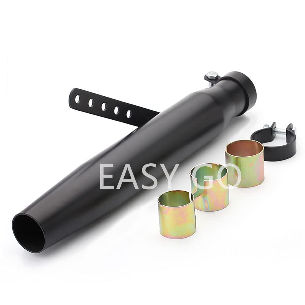Amazon | EASY GO バイクスリップオンマフラーバイクサイレンサー汎用