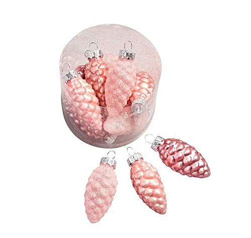 Hochwertige Glas Zapfen zum Hängen & Dekorieren - 6cm - 12er Set -...