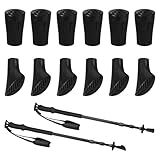Nordic Walking Stöcke Ggummipuffer Nordic-Walking-Stöcke Stock Ersatzteile Wanderstöcke Pads Gummi Gehstock Gummipuffer für Faltbar Klappbar Wanderstöcke Teleskop Verstellbar Walkingstöckepuffer